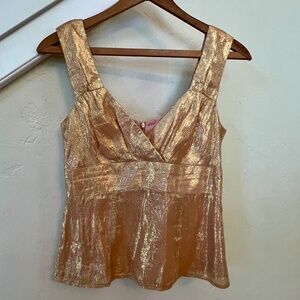 Nanette Lepore Gold Tank Top